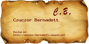Czuczor Bernadett névjegykártya